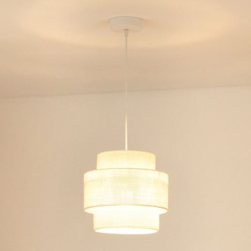 Brilagi - Luster na sajli SPACE YUTE 1xE27/15W/230V pr. 25 cm kremasta/bela