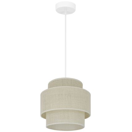 Brilagi - Luster na sajli SPACE YUTE 1xE27/15W/230V pr. 25 cm kremasta/bela