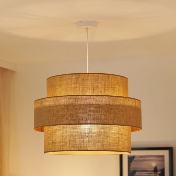 Brilagi - Luster na sajli SPACE YUTE 1xE27/15W/230V pr. 50 cm bež/bela