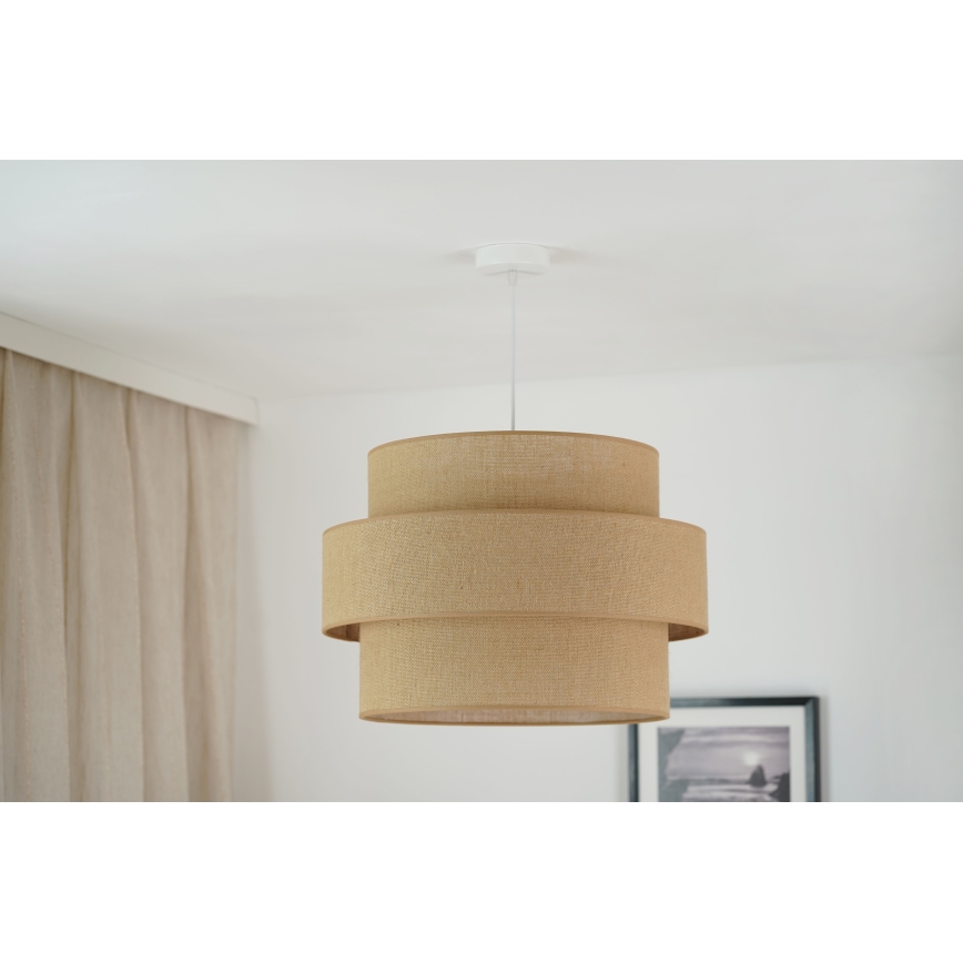 Brilagi - Luster na sajli SPACE YUTE 1xE27/15W/230V pr. 50 cm bež/bela