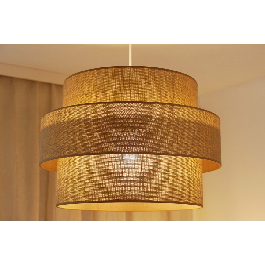 Brilagi - Luster na sajli SPACE YUTE 1xE27/15W/230V pr. 50 cm bež/bela