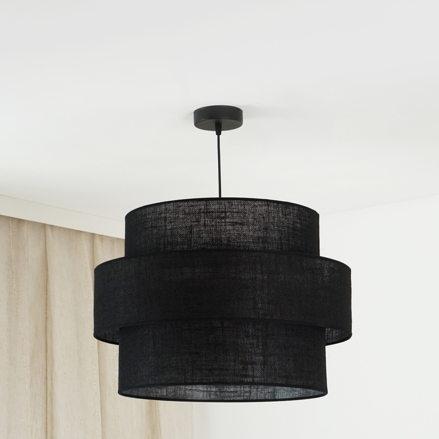Brilagi - Luster na sajli SPACE YUTE 1xE27/15W/230V pr. 50 cm crno