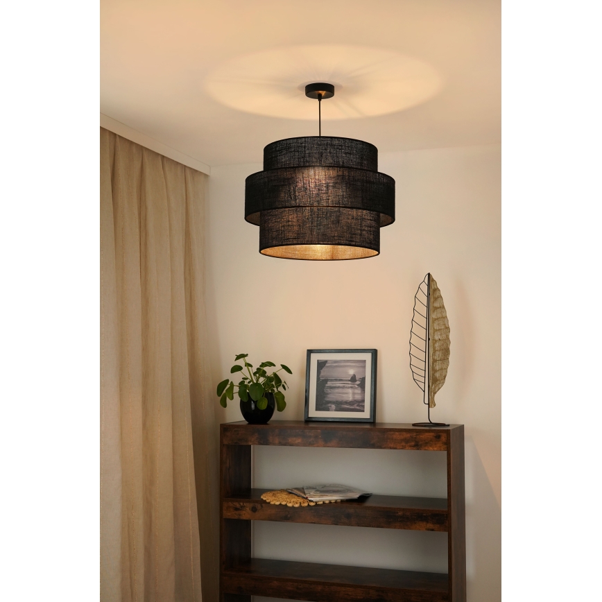 Brilagi - Luster na sajli SPACE YUTE 1xE27/15W/230V pr. 50 cm crno