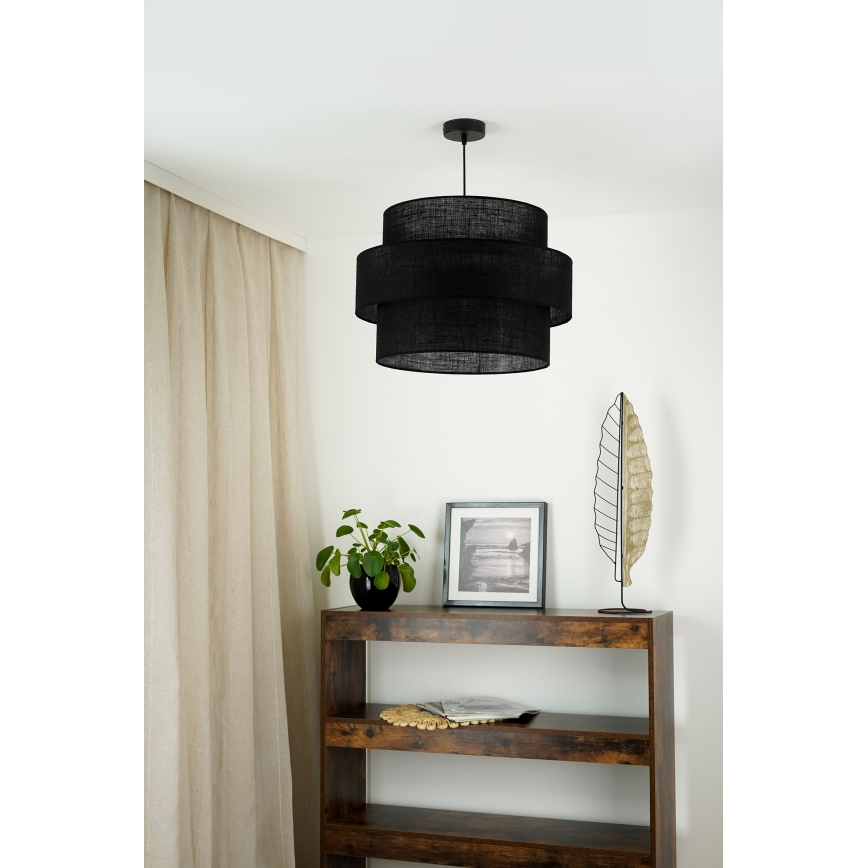 Brilagi - Luster na sajli SPACE YUTE 1xE27/15W/230V pr. 50 cm crno