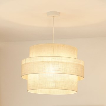 Brilagi - Luster na sajli SPACE YUTE 1xE27/15W/230V pr. 50 cm kremasta/bela
