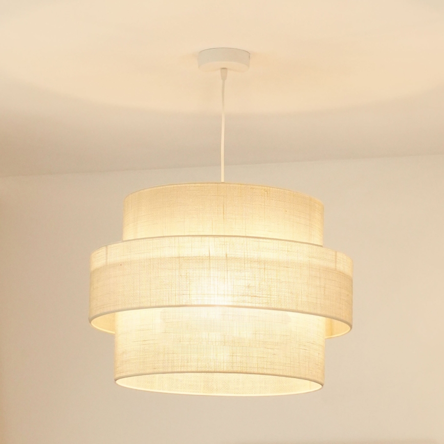 Brilagi - Luster na sajli SPACE YUTE 1xE27/15W/230V pr. 50 cm kremasta/bela
