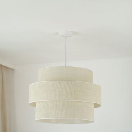 Brilagi - Luster na sajli SPACE YUTE 1xE27/15W/230V pr. 50 cm kremasta/bela