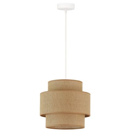 Brilagi - Luster na sajli SPACE YUTE 1xE27/15W/230V Ø 25 cm bež/bela