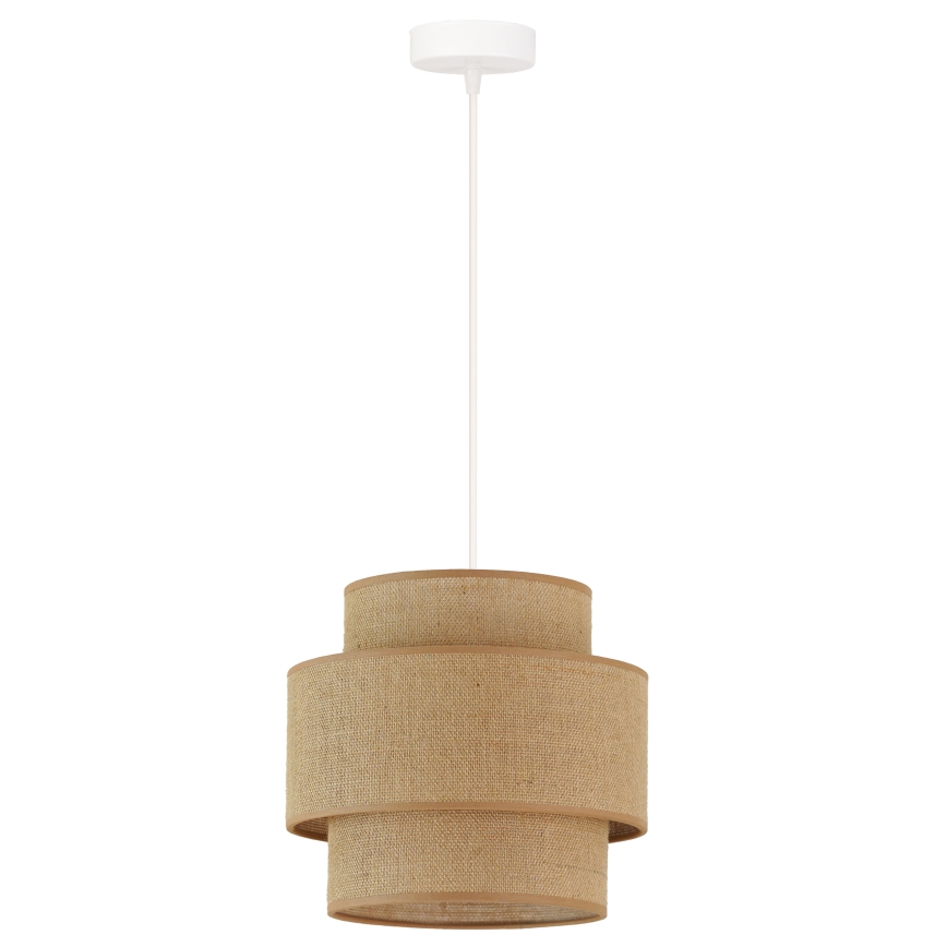 Brilagi - Luster na sajli SPACE YUTE 1xE27/15W/230V Ø 25 cm bež/bela