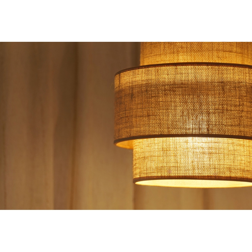 Brilagi - Luster na sajli SPACE YUTE 1xE27/15W/230V Ø 25 cm bež/bela