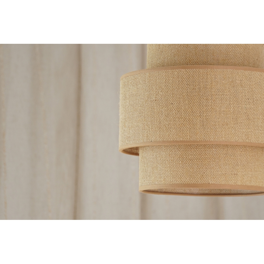 Brilagi - Luster na sajli SPACE YUTE 1xE27/15W/230V Ø 25 cm bež/bela