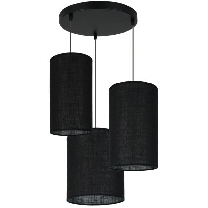 Brilagi - Luster na sajli TUBES 3xE27/15W/230V crna