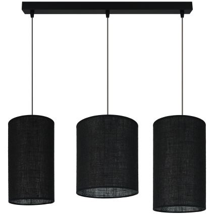 Brilagi - Luster na sajli TUBES 3xE27/15W/230V crno