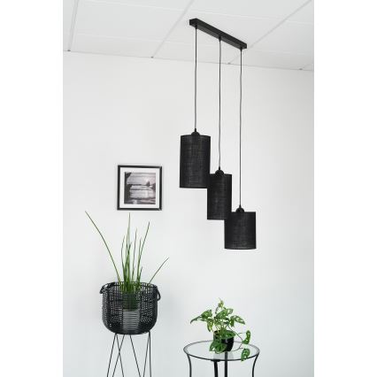 Brilagi - Luster na sajli TUBES 3xE27/15W/230V crno