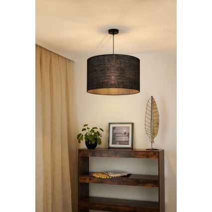Brilagi - Luster na sajli TUBES ROLLER 1xE27/15W/230V pr. 50 cm crno