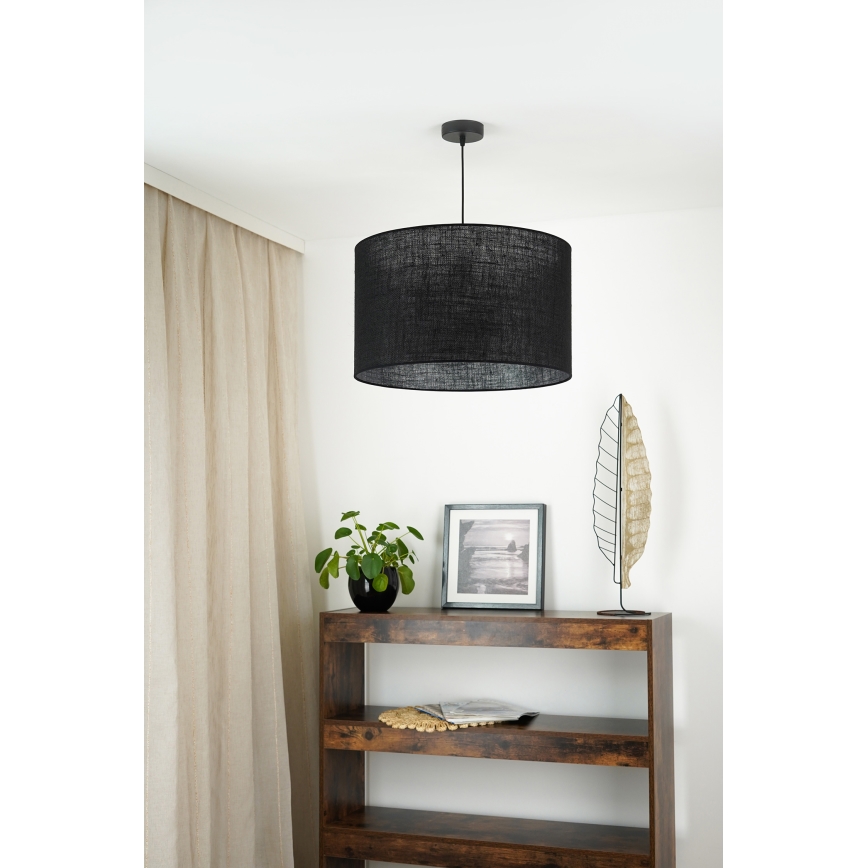 Brilagi - Luster na sajli TUBES ROLLER 1xE27/15W/230V pr. 50 cm crno
