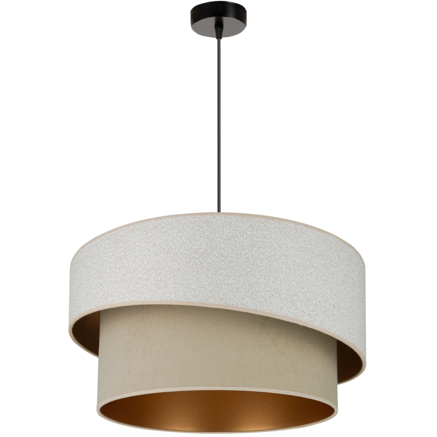 Brilagi - Luster na sajli VEGAS SHINE 1xE27/15W/230V pr. 50 cm kremasta/bež
