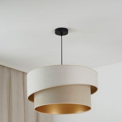 Brilagi - Luster na sajli VEGAS SHINE 1xE27/15W/230V pr. 50 cm kremasta/bež