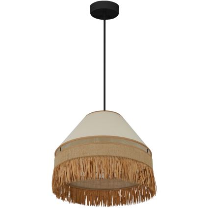 Brilagi - Luster na sajli WINNETOU AVIGNION 1xE27/15W/230V pr. 35 cm braon/kremasta