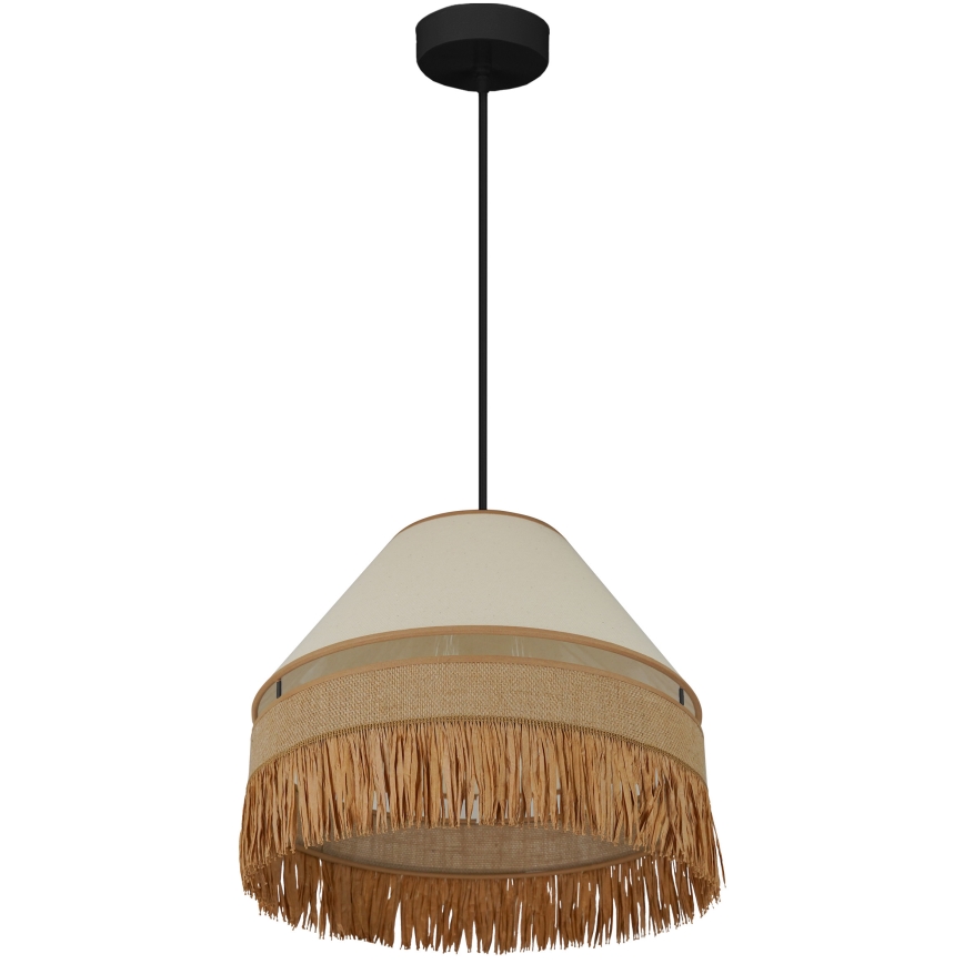 Brilagi - Luster na sajli WINNETOU AVIGNION 1xE27/15W/230V pr. 35 cm braon/kremasta