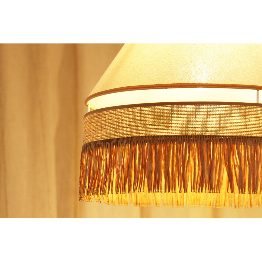 Brilagi - Luster na sajli WINNETOU AVIGNION 1xE27/15W/230V pr. 35 cm braon/kremasta