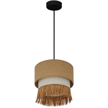 Brilagi - Luster na sajli WINNETOU BOHO 1xE27/15W/230V pr. 25 cm braon/kremasta