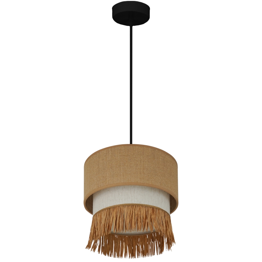 Brilagi - Luster na sajli WINNETOU BOHO 1xE27/15W/230V pr. 25 cm braon/kremasta
