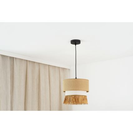Brilagi - Luster na sajli WINNETOU BOHO 1xE27/15W/230V pr. 25 cm braon/kremasta