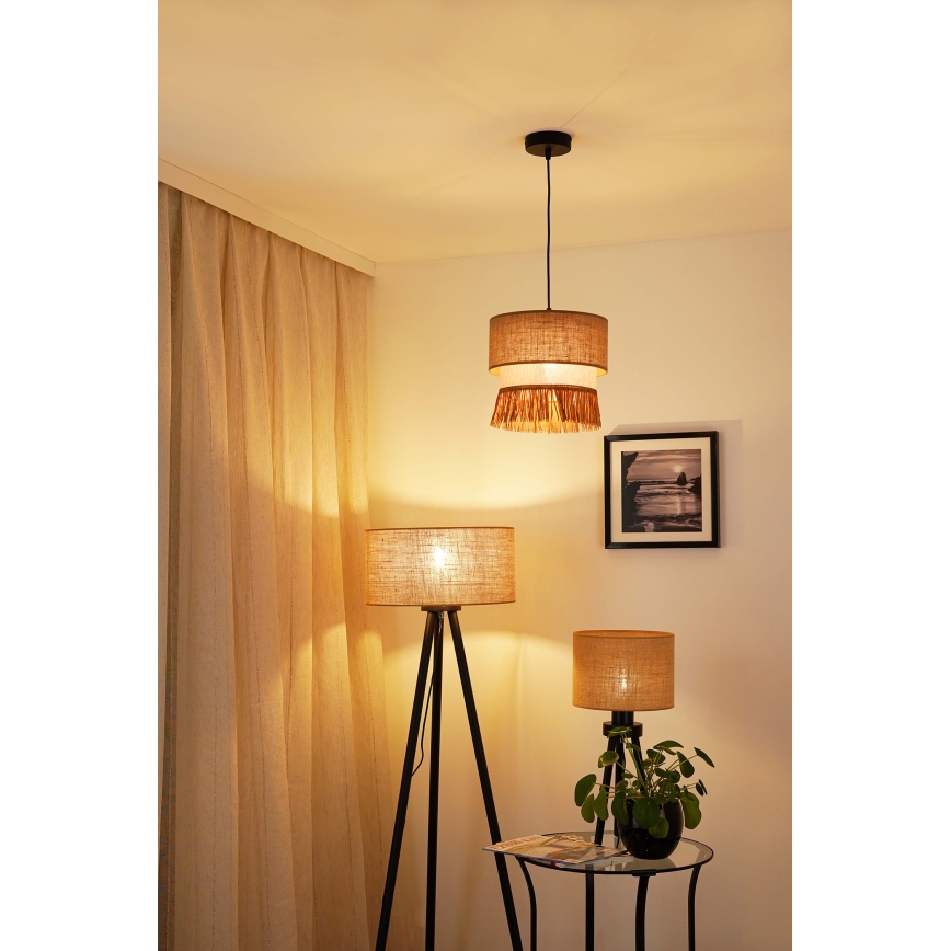 Brilagi - Luster na sajli WINNETOU BOHO 1xE27/15W/230V pr. 25 cm braon/kremasta