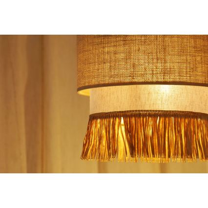 Brilagi - Luster na sajli WINNETOU BOHO 1xE27/15W/230V pr. 25 cm braon/kremasta