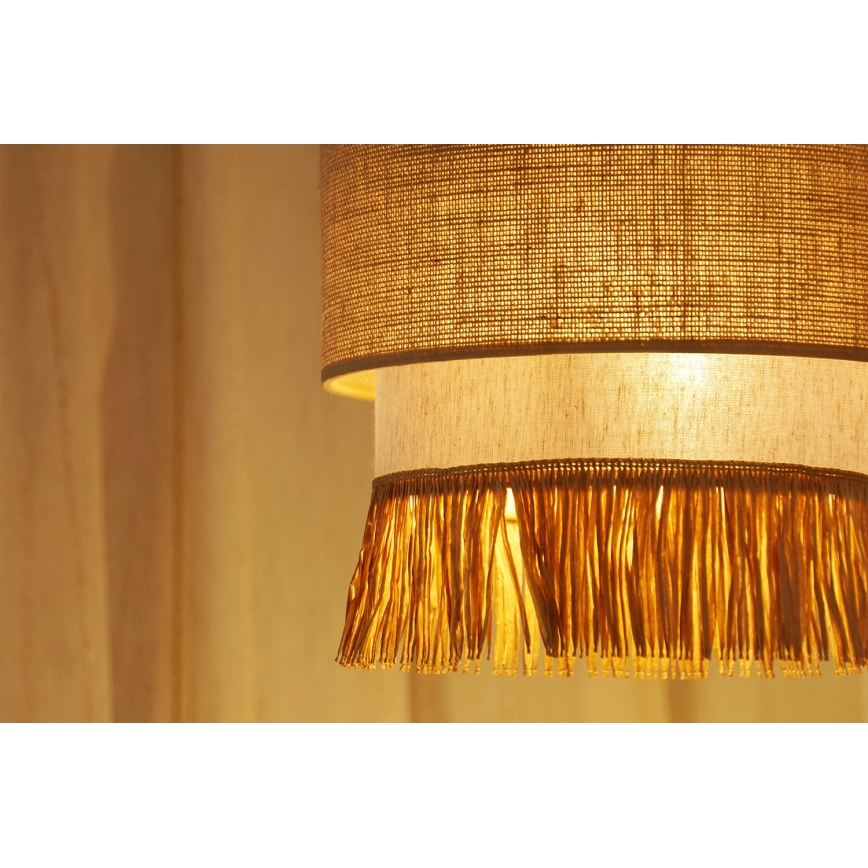 Brilagi - Luster na sajli WINNETOU BOHO 1xE27/15W/230V pr. 25 cm braon/kremasta