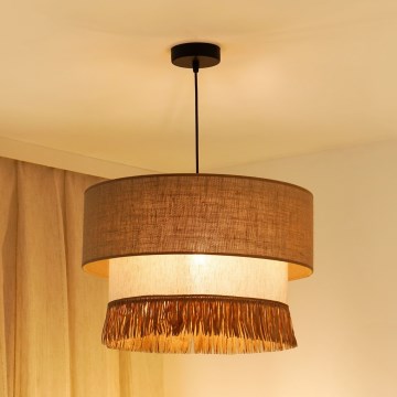Brilagi - Luster na sajli WINNETOU BOHO 1xE27/15W/230V pr. 45 cm braon/kremasta