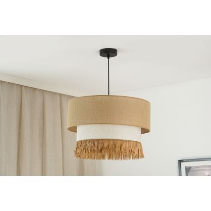 Brilagi - Luster na sajli WINNETOU BOHO 1xE27/15W/230V pr. 45 cm braon/kremasta