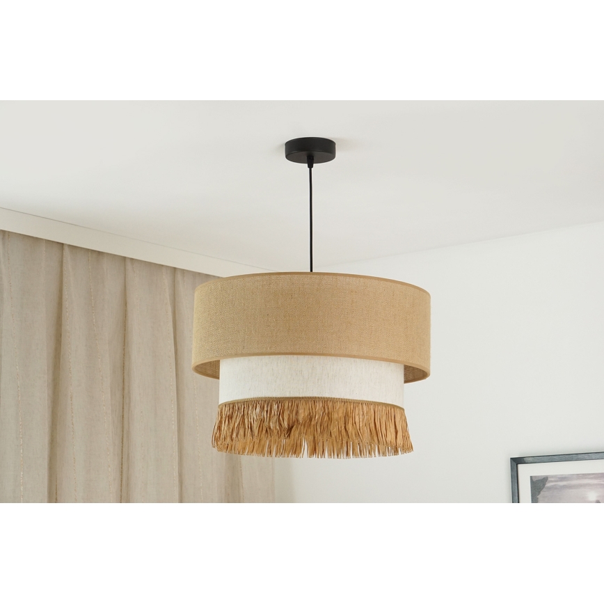 Brilagi - Luster na sajli WINNETOU BOHO 1xE27/15W/230V pr. 45 cm braon/kremasta
