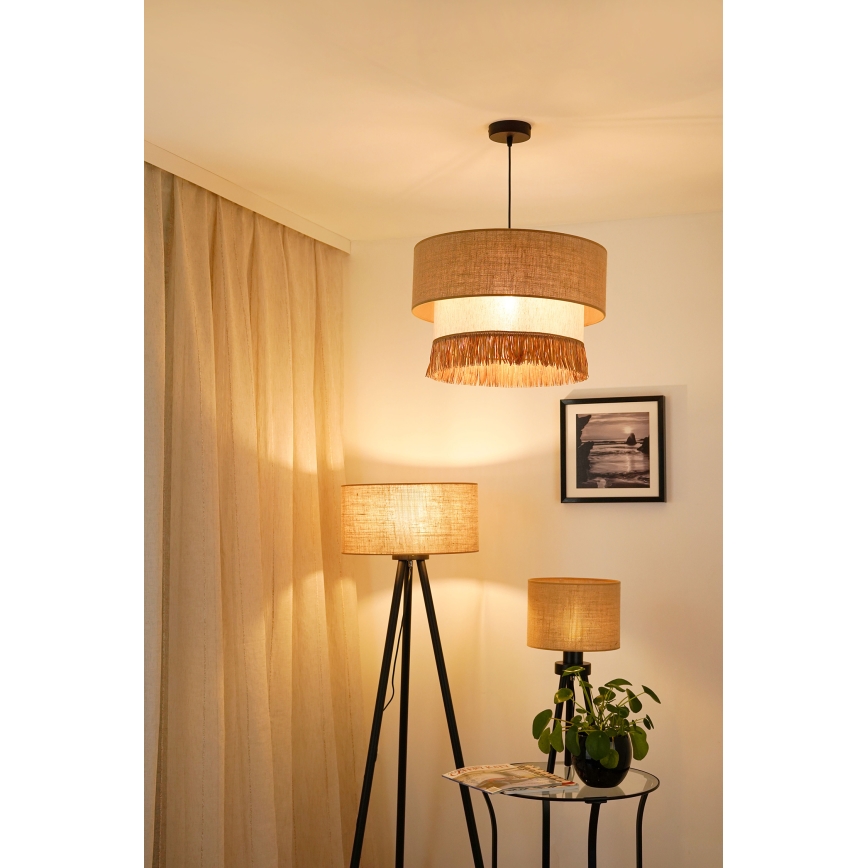 Brilagi - Luster na sajli WINNETOU BOHO 1xE27/15W/230V pr. 45 cm braon/kremasta