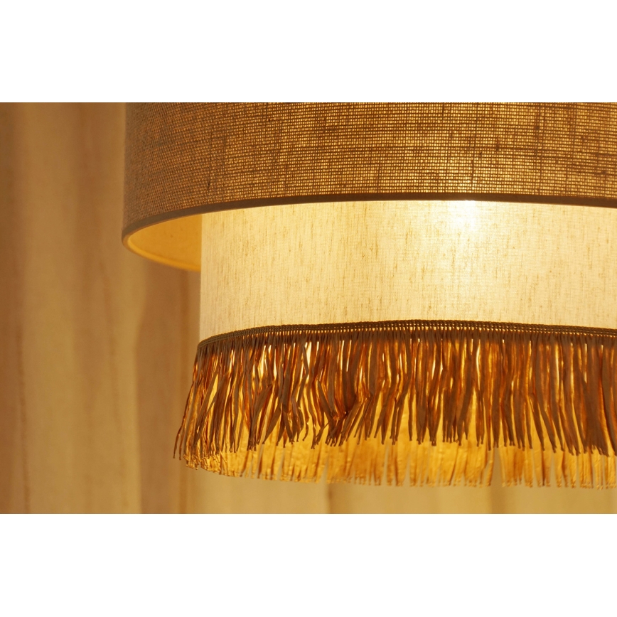Brilagi - Luster na sajli WINNETOU BOHO 1xE27/15W/230V pr. 45 cm braon/kremasta