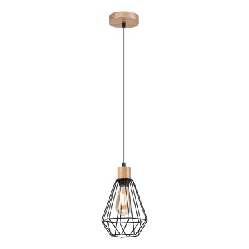 Brilagi - Luster na sajli WOODY BASKET 1xE27/60W/230V hrast
