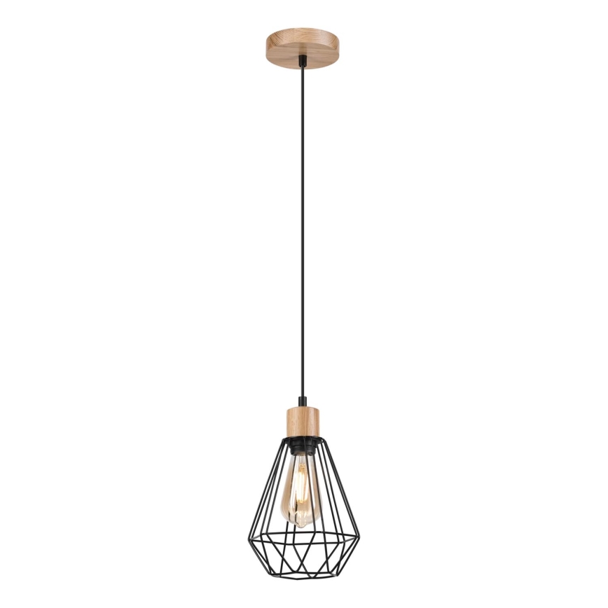 Brilagi - Luster na sajli WOODY BASKET 1xE27/60W/230V hrast