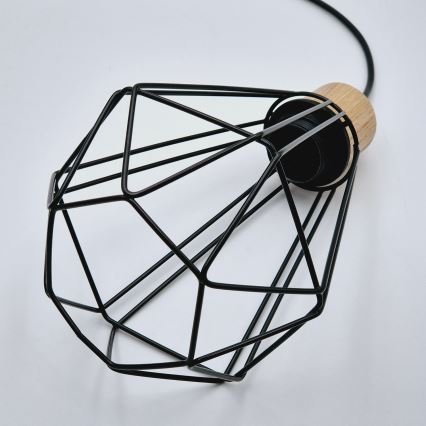 Brilagi - Luster na sajli WOODY BASKET 1xE27/60W/230V hrast