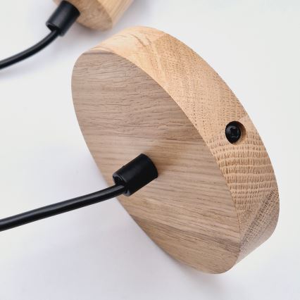 Brilagi - Luster na sajli WOODY BASKET 1xE27/60W/230V hrast