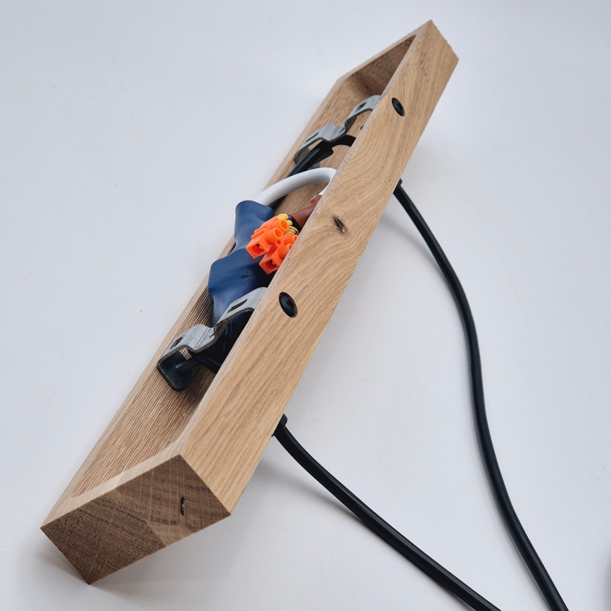 Brilagi - Luster na sajli WOODY BASKET 2xE27/60W/230V hrast
