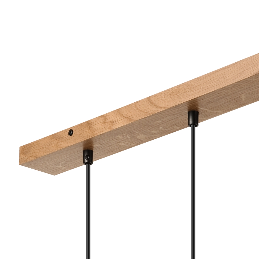 Brilagi - Luster na sajli WOODY BASKET 3xE27/60W/230V hrast