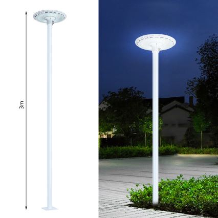 Brilagi - Metalna šipka za stub spoljašnje rasvete URBAN, 3 m, prečnik stuba 58 mm, bela