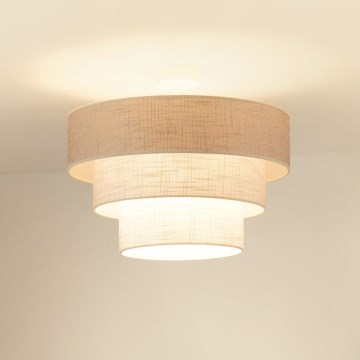 Brilagi - Nadgradni luster ALASKA LUNETA 1xE27/15W/230V pr. 45 cm sivo/kremasta