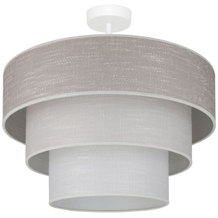 Brilagi - Nadgradni luster ALASKA LUNETA 1xE27/15W/230V pr. 45 cm sivo/kremasta