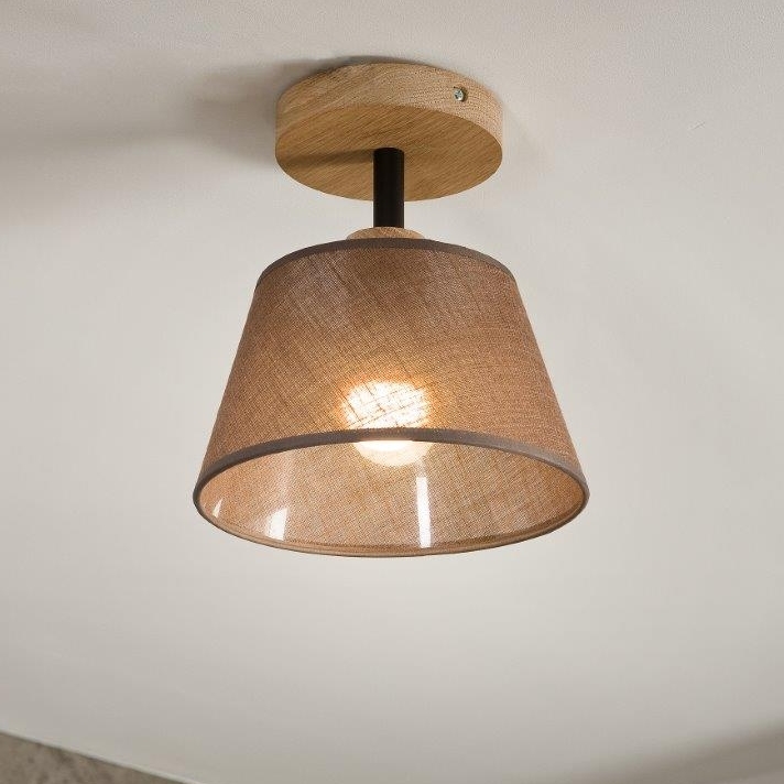 Brilagi - Nadgradni luster ANTHONY 1xE14/60W/230V hrast/braon