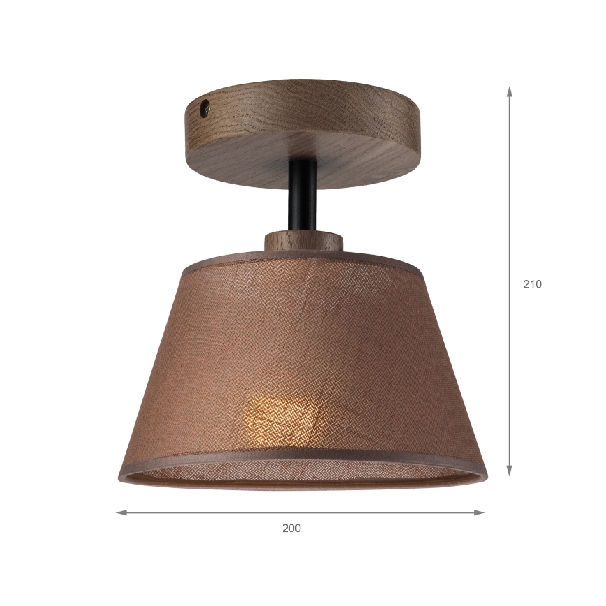 Brilagi - Nadgradni luster ANTHONY 1xE14/60W/230V hrast/braon