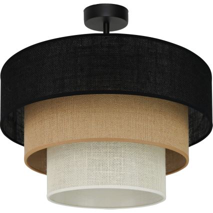 Brilagi - Nadgradni luster ASPEN LUNETA 1xE27/15W/230V pr. 45 cm crno/bež/kremasta