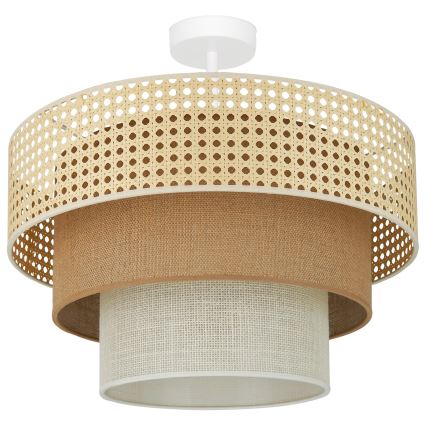 Brilagi - Nadgradni luster CEDAR LUNETA 1xE27/15W/230V pr. 45 cm bež/braon/kremasta