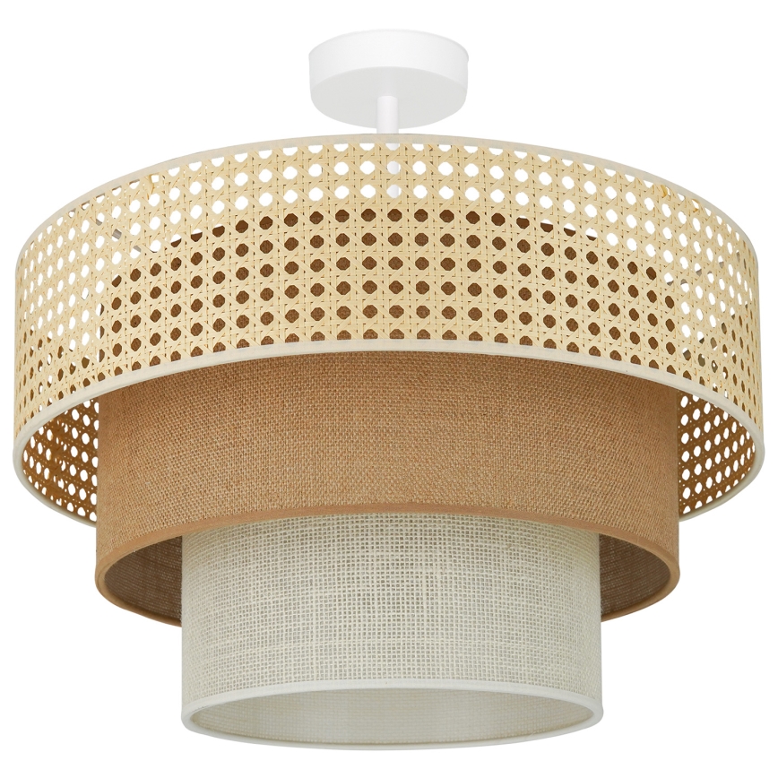 Brilagi - Nadgradni luster CEDAR LUNETA 1xE27/15W/230V pr. 45 cm bež/braon/kremasta